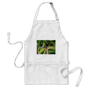 Dragonfly with white flowers standard apron
