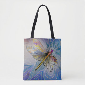 Dragonfly Woman tote Bag