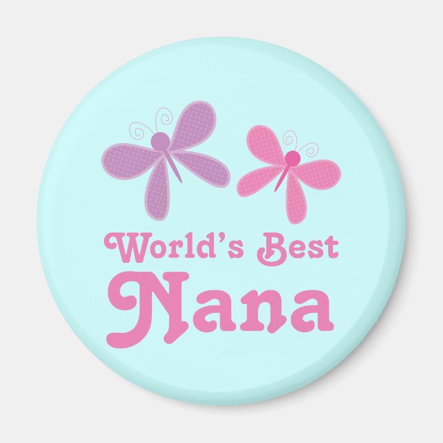 Dragonfly World's Best Nana Gift Magnet (Front)