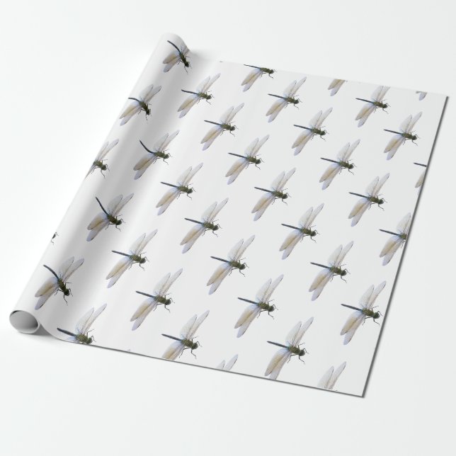 Dragonfly Wrapping Paper (Unrolled)