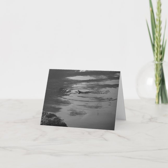 Dragonfly Zen Pond Note Card (Front)