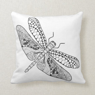 Dragonfly Zendoodle Cushion