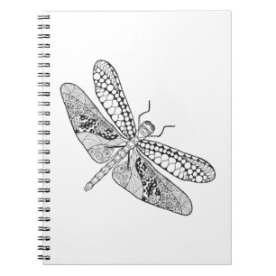 Dragonfly Zendoodle Notebook