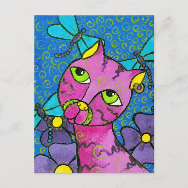 DragonflyCat Postcard (Front)