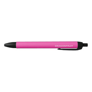 Dragonfruit pink colour name black ink pen