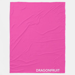 Dragonfruit pink colour name fleece blanket