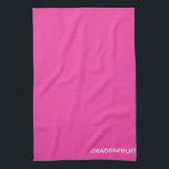 Dragonfruit pink colour name tea towel<br><div class="desc">Dragonfruit pink colour name</div>