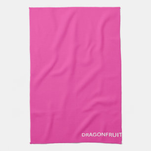 Dragonfruit pink colour name tea towel