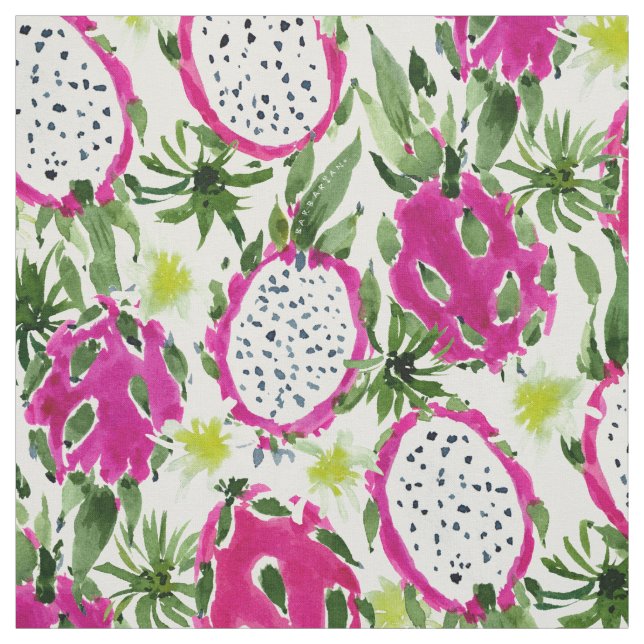 DRAGONFRUITY Dragon Fruit Pink Pitaya Fabric (Swatch)
