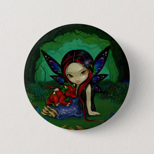 "Dragonling Garden I" Button (Front)