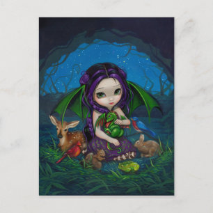 "Dragonling Garden III" Postcard