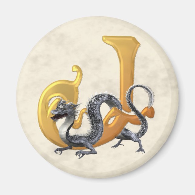 Dragonlore Initial J Magnet (Front)
