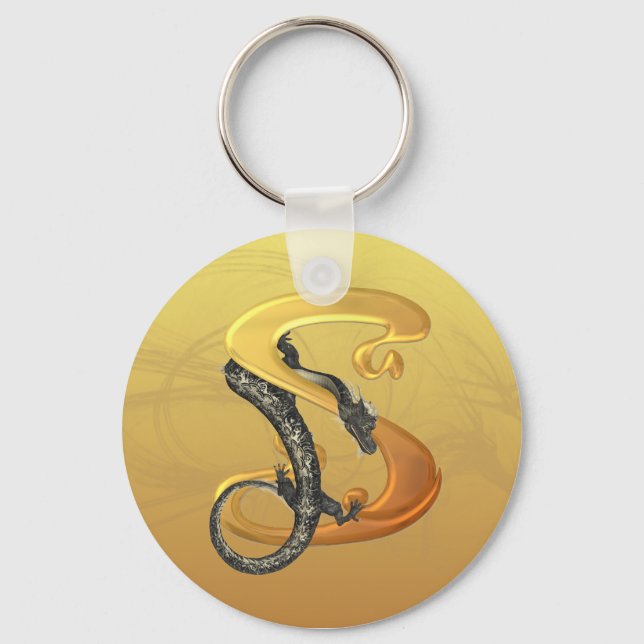 Dragonlore Initial S Key Ring (Front)