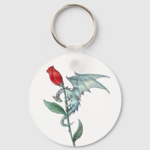 Dragonrose Keychain