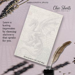 Dragons and Mediaeval-Influenced Design Stationery