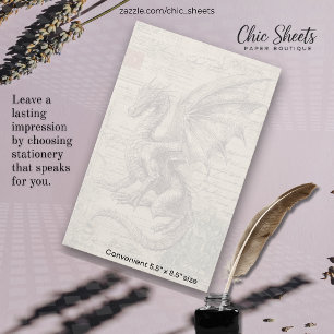 Dragons and Mediaeval-Influenced Design Stationery