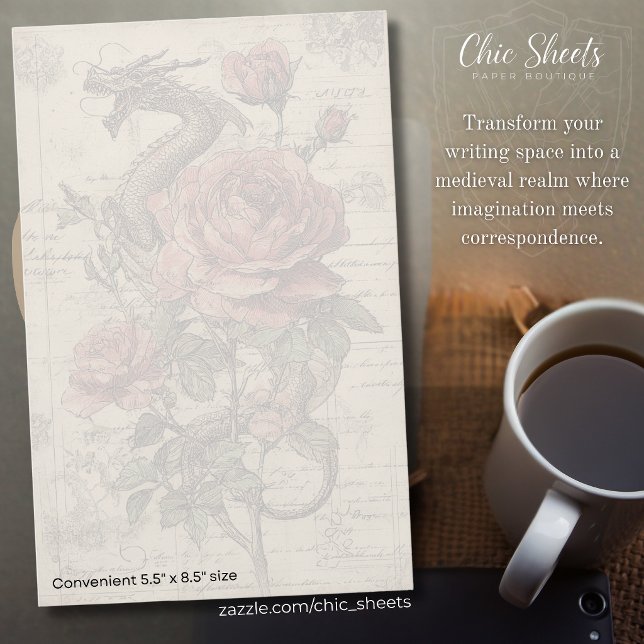 Dragons and Mediaeval-Influenced Design Stationery (Creator Uploaded)