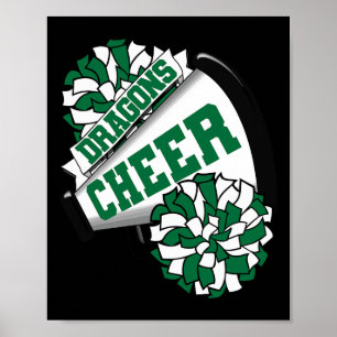 Dragons Cheer Ck To School Cheerleading Spirit G  Poster