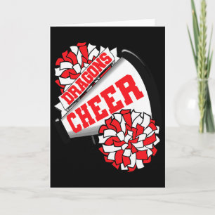 Dragons Cheer Ck To School Cheerleading Spirit R Card