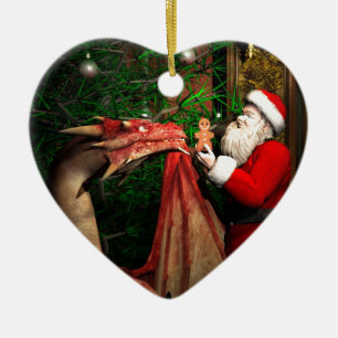 Dragons Christmas Ceramic Ornament