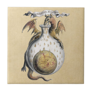 Dragon's Crucible Ceramic Tile