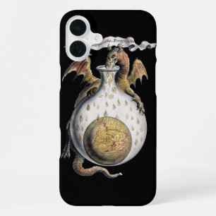 Dragon's Crucible of Alchemy Black iPhone Case