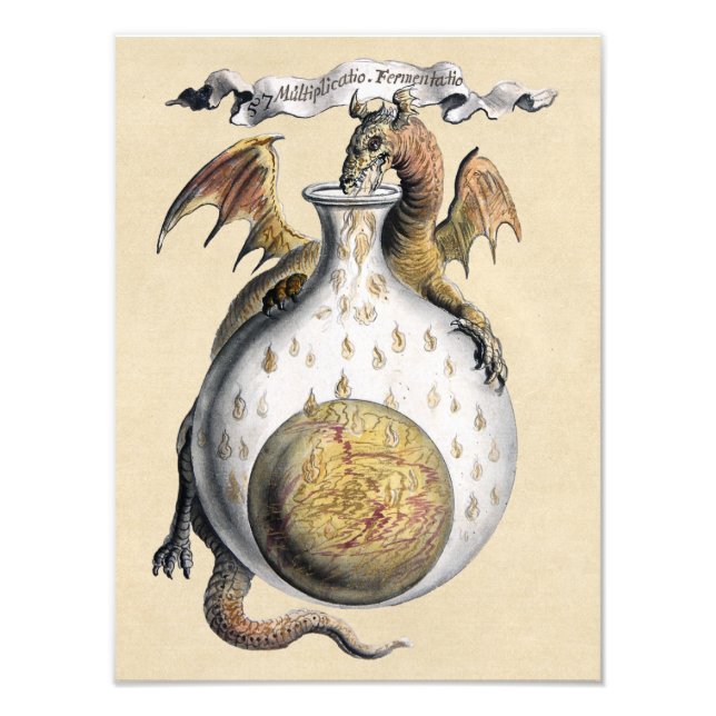 Dragon's Crucible of Alchemy Photo Print (Front)