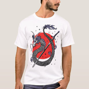 Dragon's Defiance: A Majestic Chinese Artwork T-Shirt