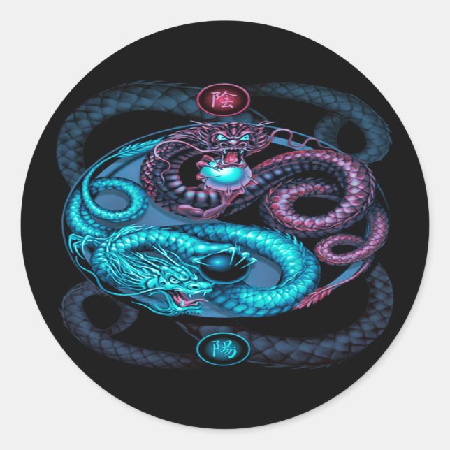 dragons design sticker (Front)