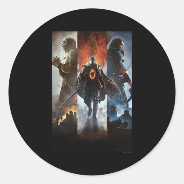 Dragon'S Dogma 2 Key Classic Round Sticker (Front)