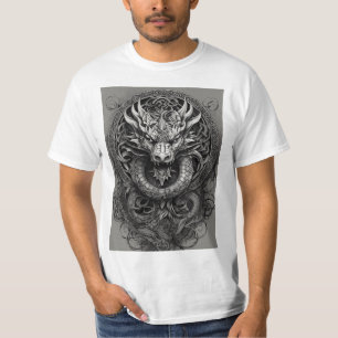 "Dragon's Embrace: Celtic Fusion Tee" T-Shirt
