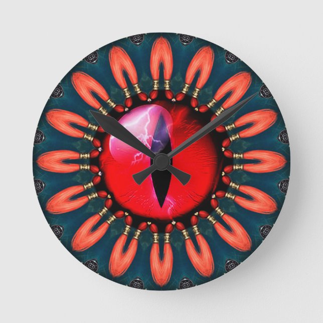 Dragon's Eye Round Clock (Front)