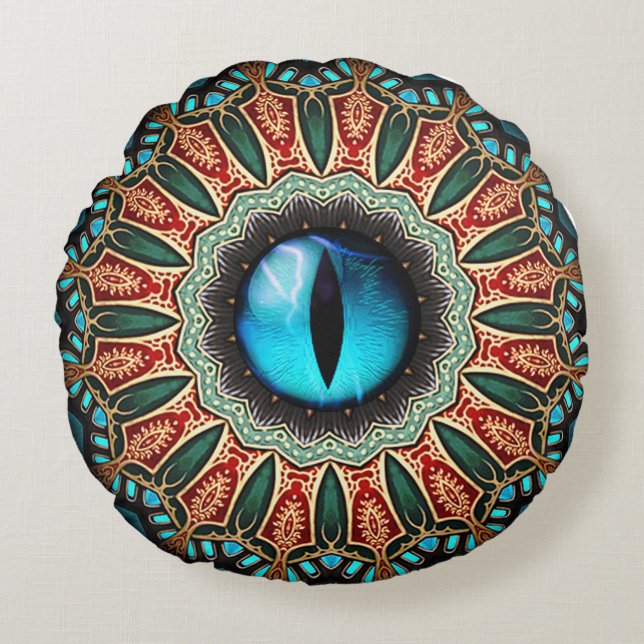 Dragon's Eye Round Cushion (Front)