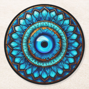 Dragon's Eye Round Paper Coaster
