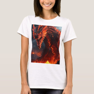 "Dragon's Fire: Fierce Tee Design"