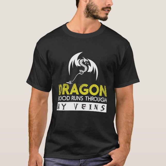 Dragon's Fury: Epic T-Shirt Design (Front)