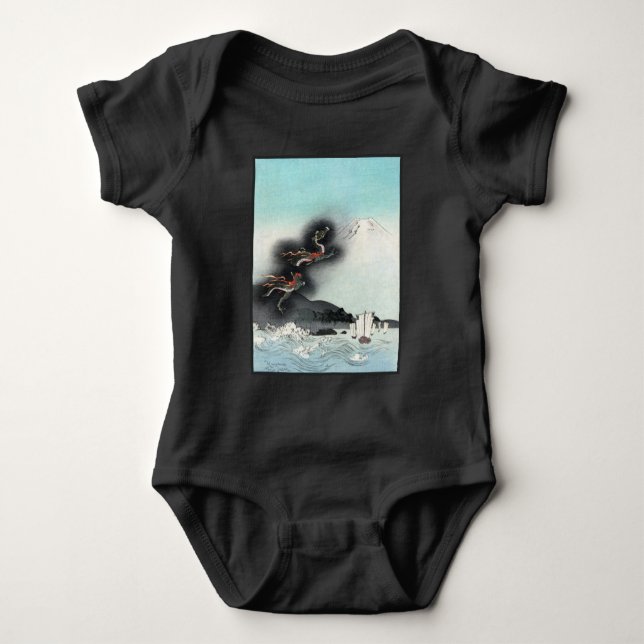 Dragon's Fury Sea Battle for Mount Fuji, Japan Baby Bodysuit (Front)