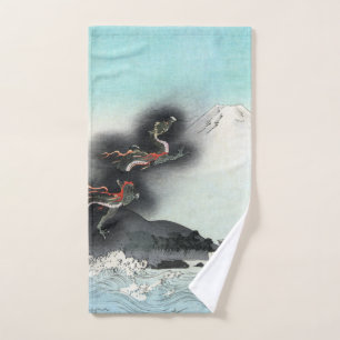 Dragon's Fury Sea Battle for Mount Fuji, Japan Hand Towel