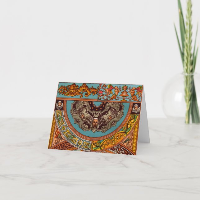Dragons & Gargoyles Folded Note Card (Front)