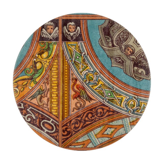 Dragons & Gargoyles Glass Cutting Board (Front)