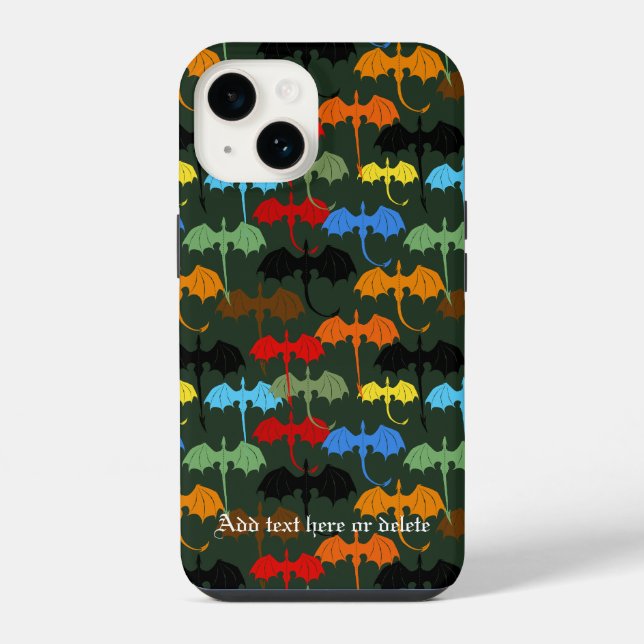 Dragons Green Flight Fantasy iPhone Case (Back)