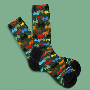 Dragons Green Flight Fantasy Socks