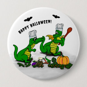 Dragons - Happy Halloween ! Today I will cook 10 Cm Round Badge