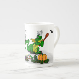 Dragons - Happy Halloween ! Today I will cook Bone China Mug