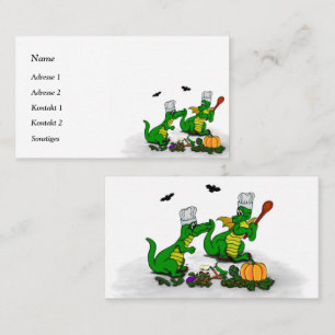 Dragons - Happy Halloween ! Today I will cook Business Card