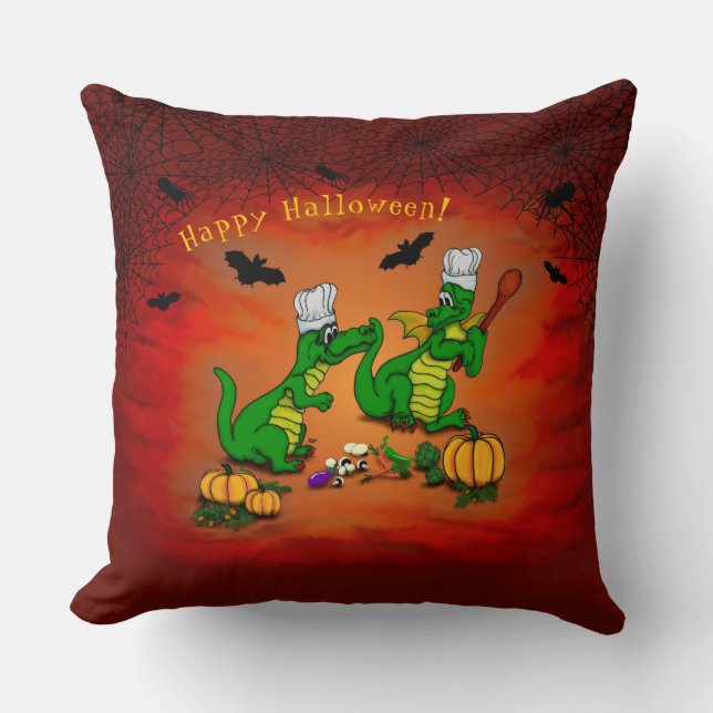 Dragons - Happy Halloween ! Today I will cook Cushion (Front)