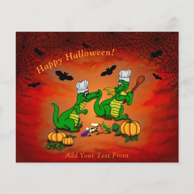 Dragons - Happy Halloween ! Today I will cook Flyer (Front)