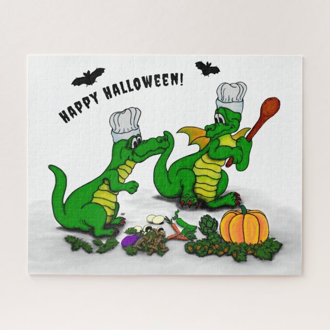 Dragons - Happy Halloween ! Today I will cook Jigsaw Puzzle (Horizontal)