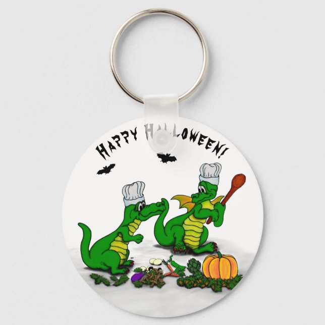 Dragons - Happy Halloween ! Today I will cook Key Ring (Front)