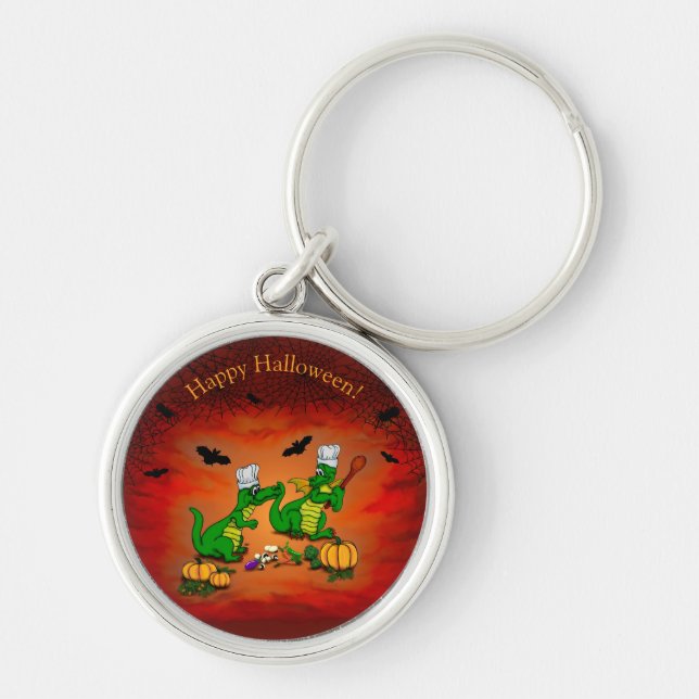 Dragons - Happy Halloween ! Today I will cook Key Ring (Front)